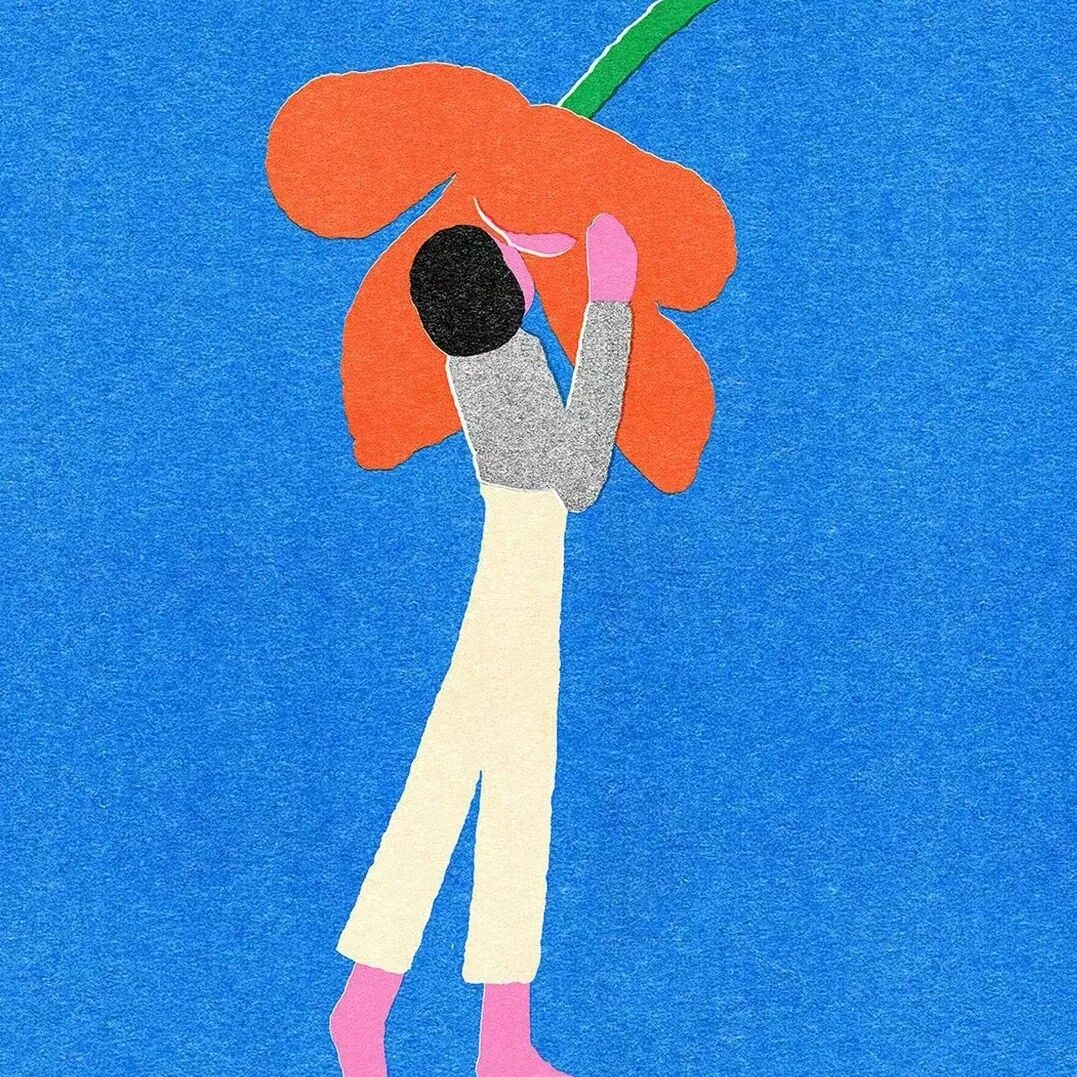 收集这些高级插画春天换新头像