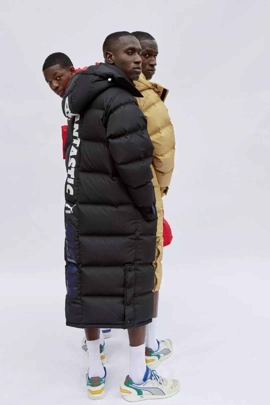 Puma x ader store error long puffer jacket