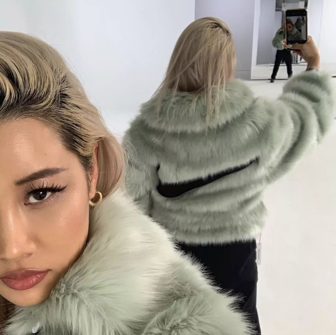 Nike Launches New Big Swoosh Faux Fur Jackets for Fall