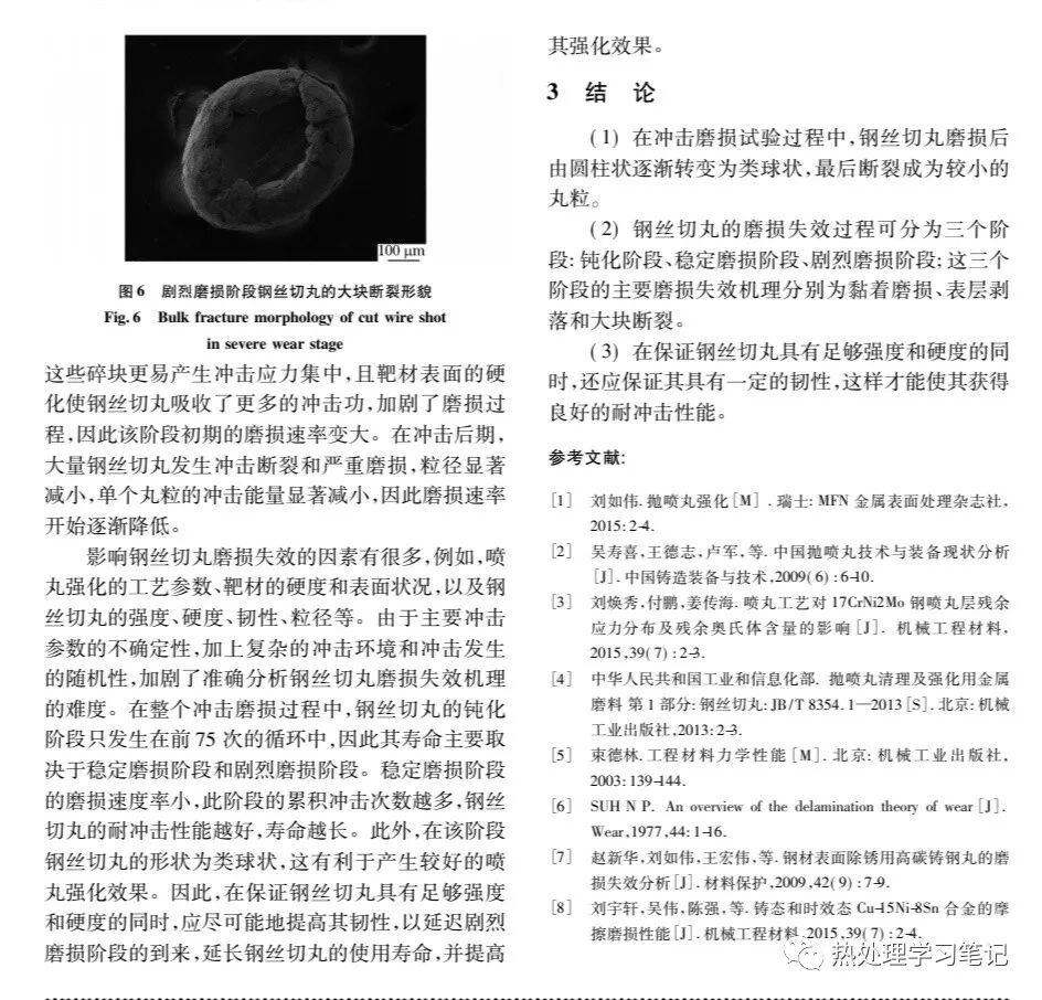 筆記99：噴丸強化用鋼絲切丸的磨損失效機理的圖4