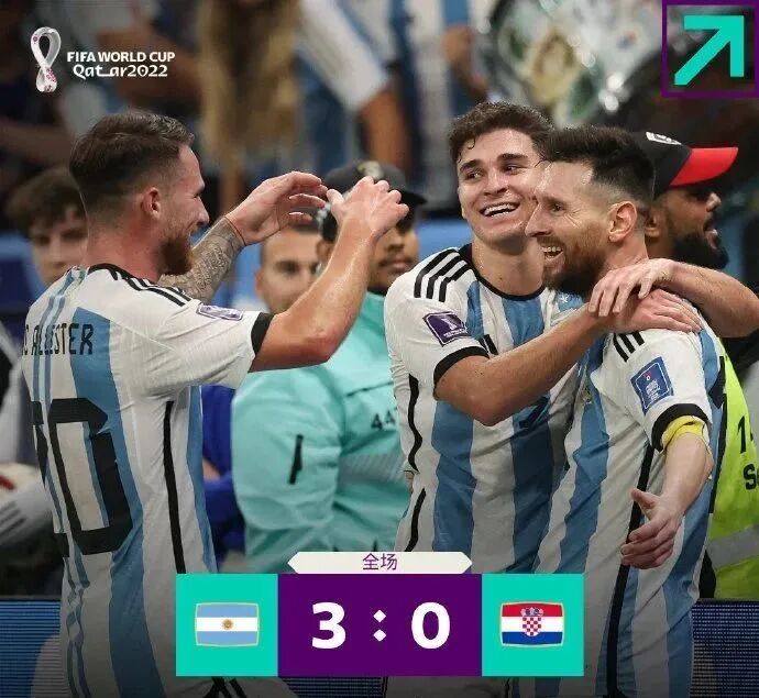 封神！梅西傳射阿根廷進決賽！3