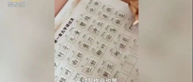 8岁孩子印刷体字爆红：最自律的孩子背后，站着最狠心的父母
