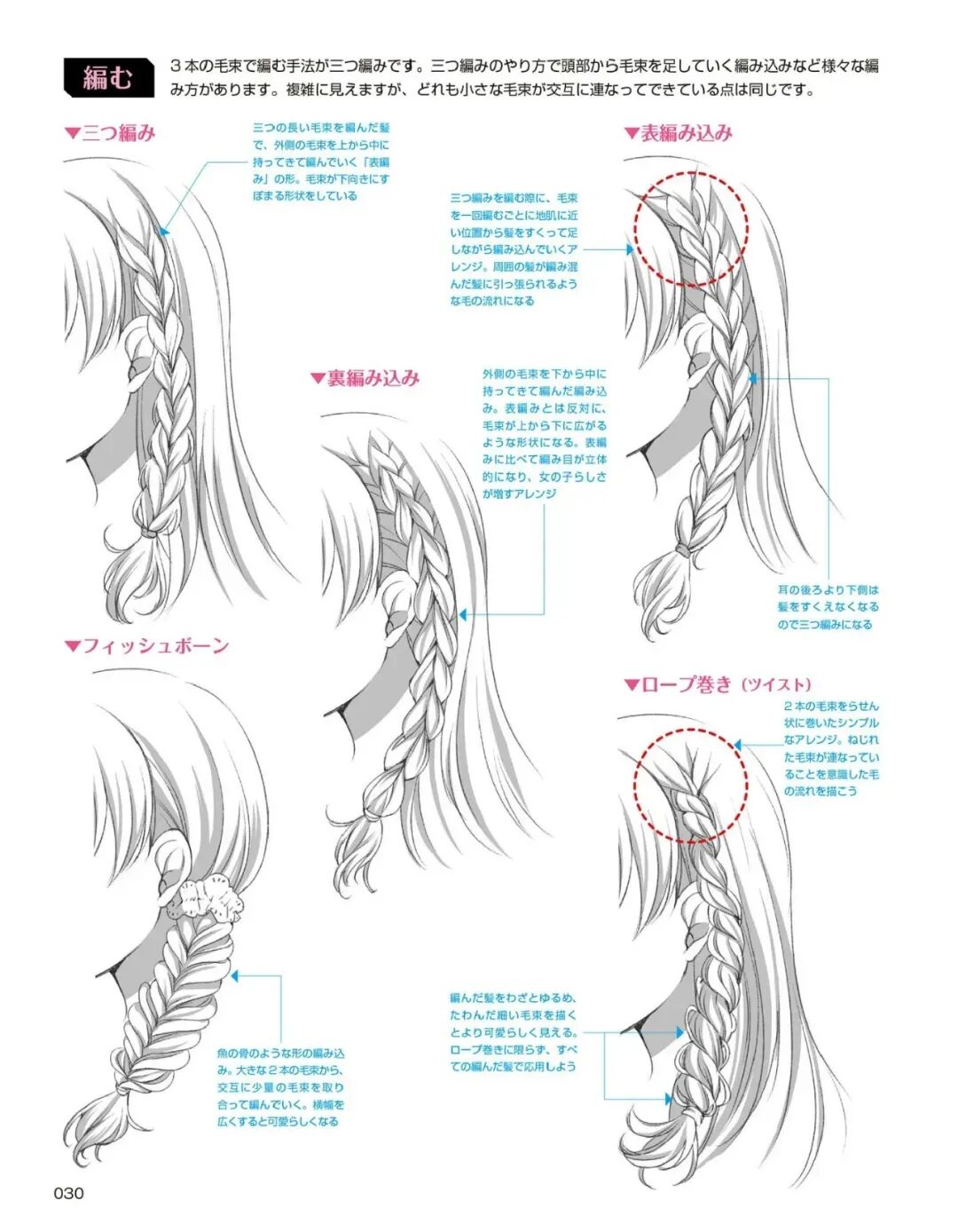 视频教程：麻花辫怎么画？萌新轻松上手~