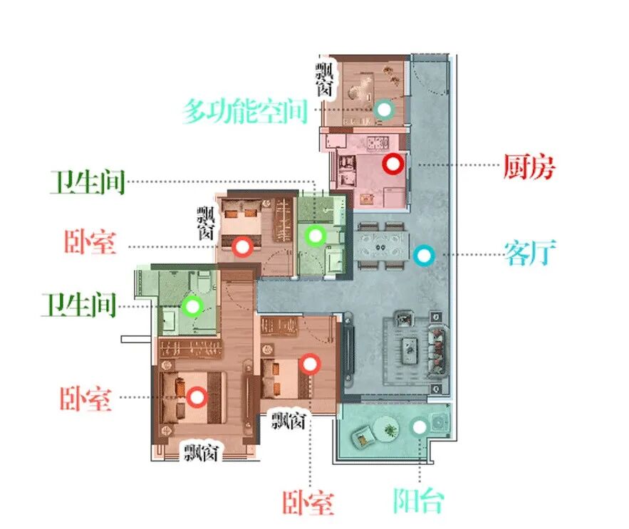 荔湾新盘珠江广钢花城，87平米4房，总价328万!