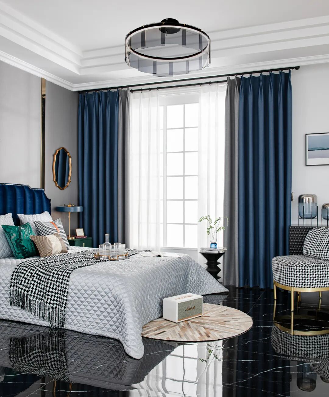 皇家罗兰墙布全遮光加厚窗帘瑞贝尼