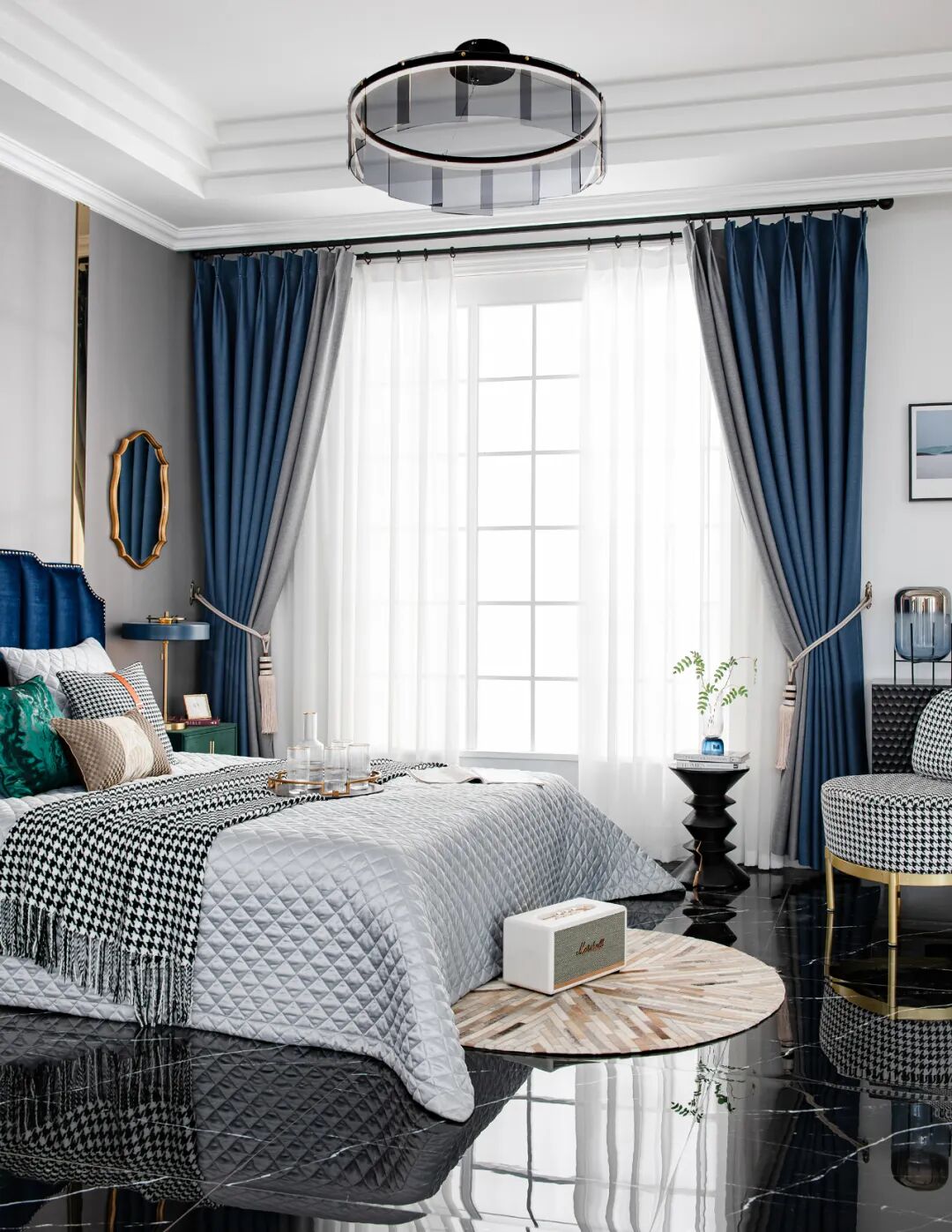 皇家罗兰墙布全遮光加厚窗帘瑞贝尼