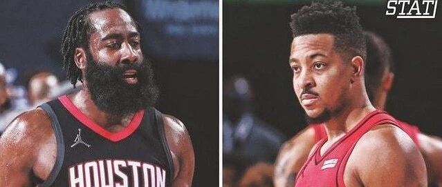 放开抡！哈登44+17对飚CJ44+8 玩得再厉害他还是哈登