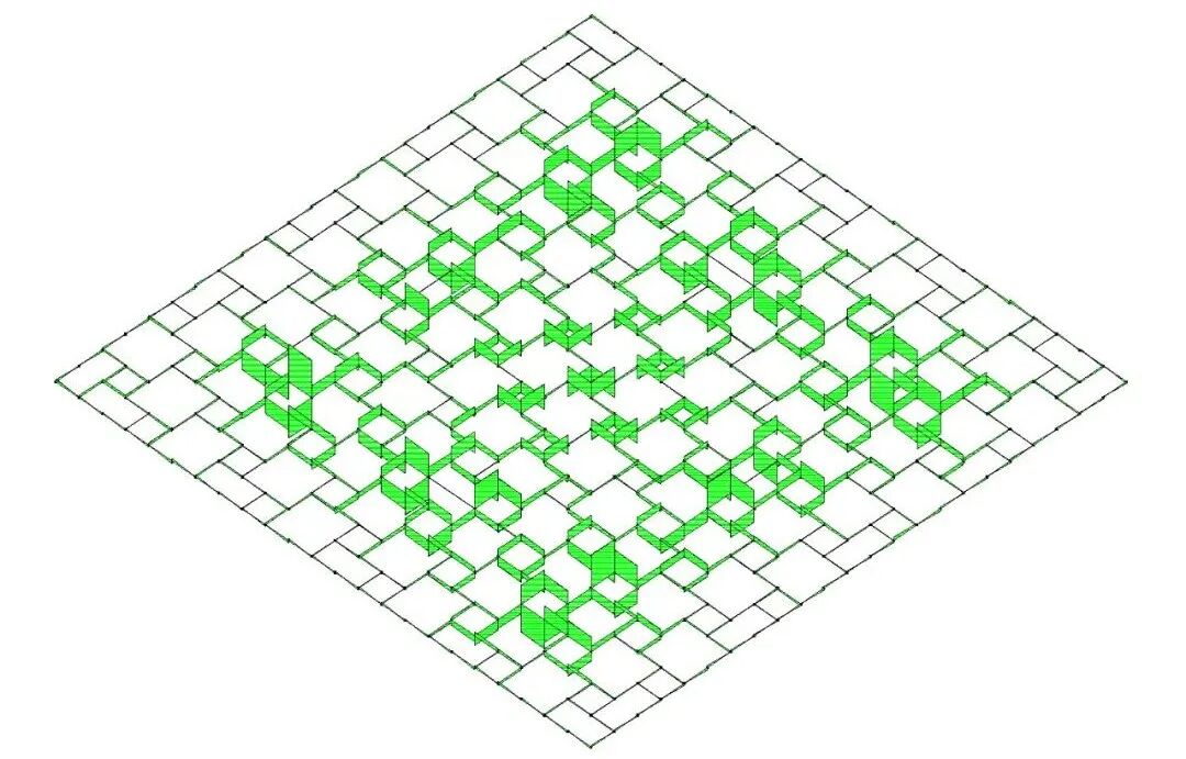 追寻木构——合板格子梁组成互承结构