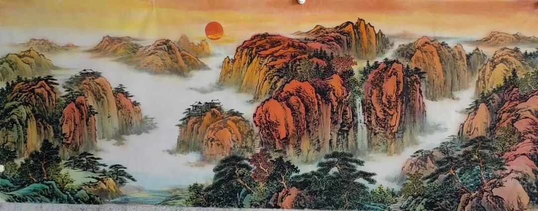 花勇兵山水画赏析：笔揽烟霞开远岫，墨凝丘壑见清襟（图8）