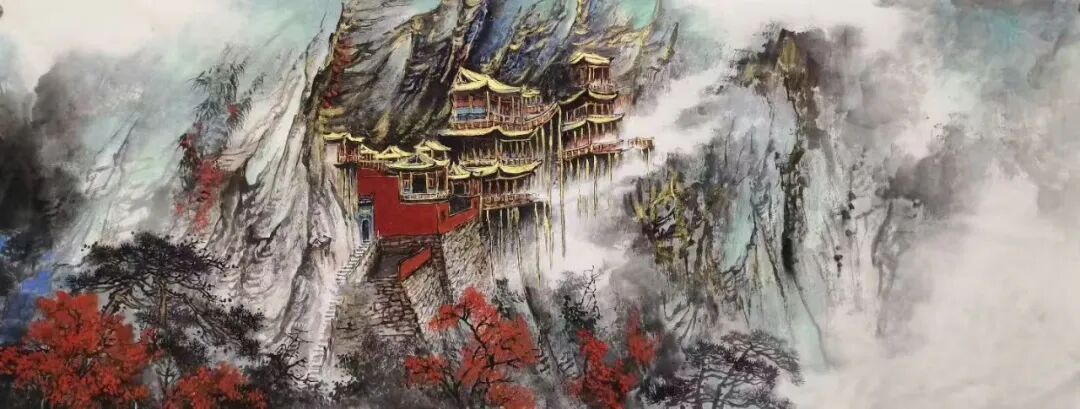 高飞山水画赏析： 挥毫落纸开云境 ，泼墨凝光见逸心（图6）