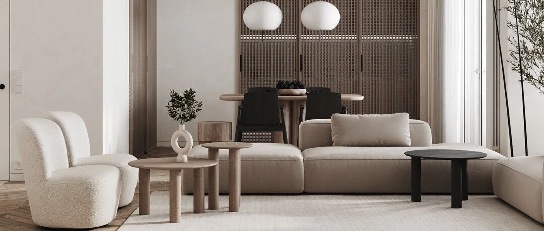 77㎡ 开放式客餐厅＋隐藏式厨房，小户型的范本！