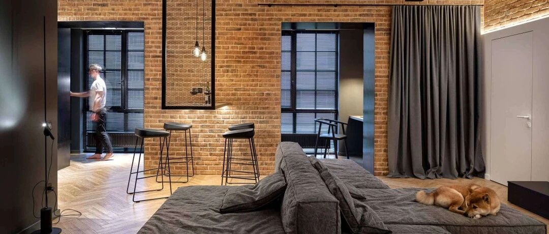 工业风两居室，层高不够，天花就这样装