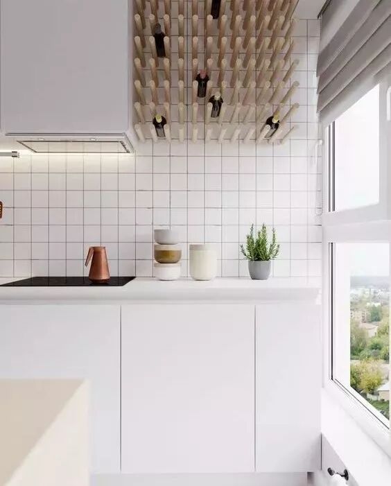 现在的厨房, 都流行这样铺瓷砖！