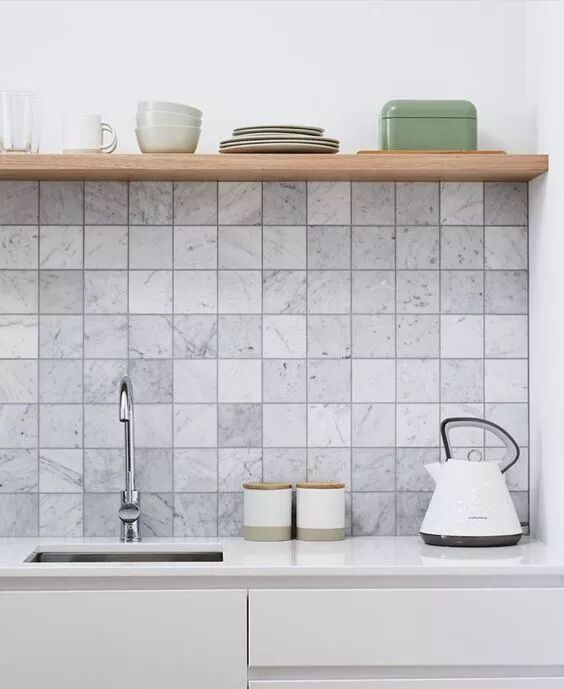 现在的厨房, 都流行这样铺瓷砖！