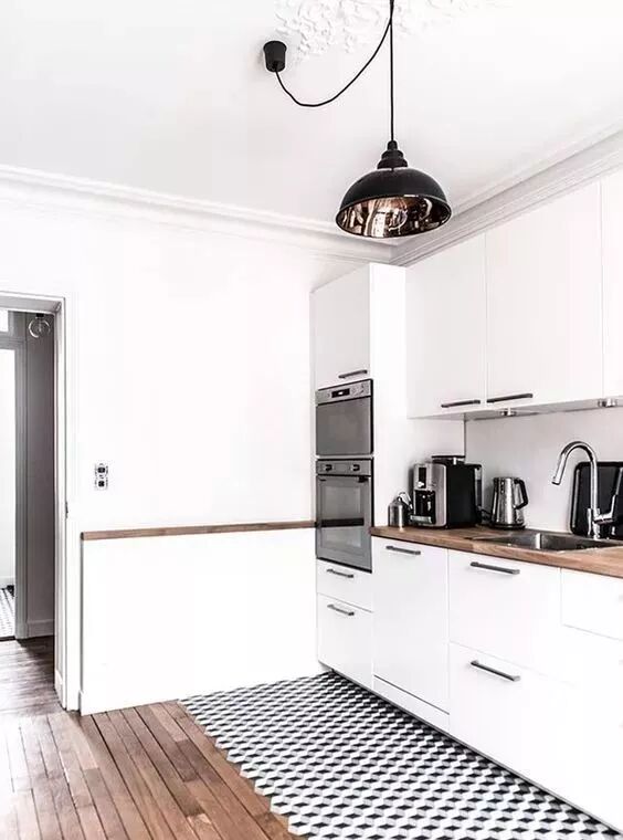 现在的厨房, 都流行这样铺瓷砖！