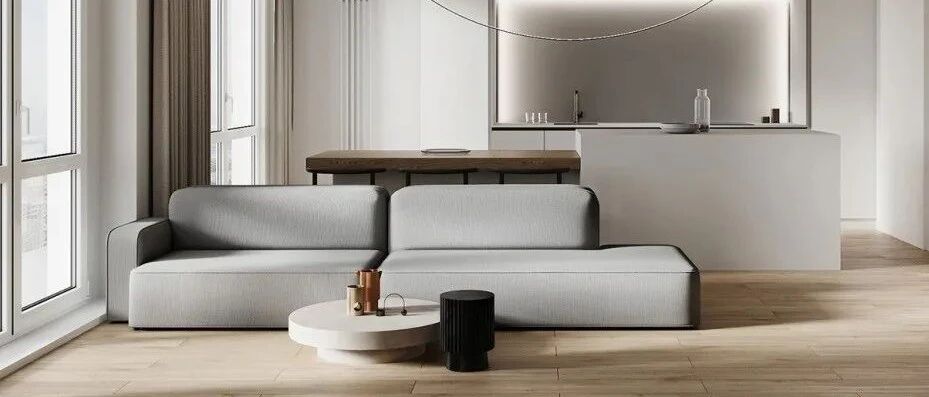 88㎡裸色简约,简单的设计更显高级