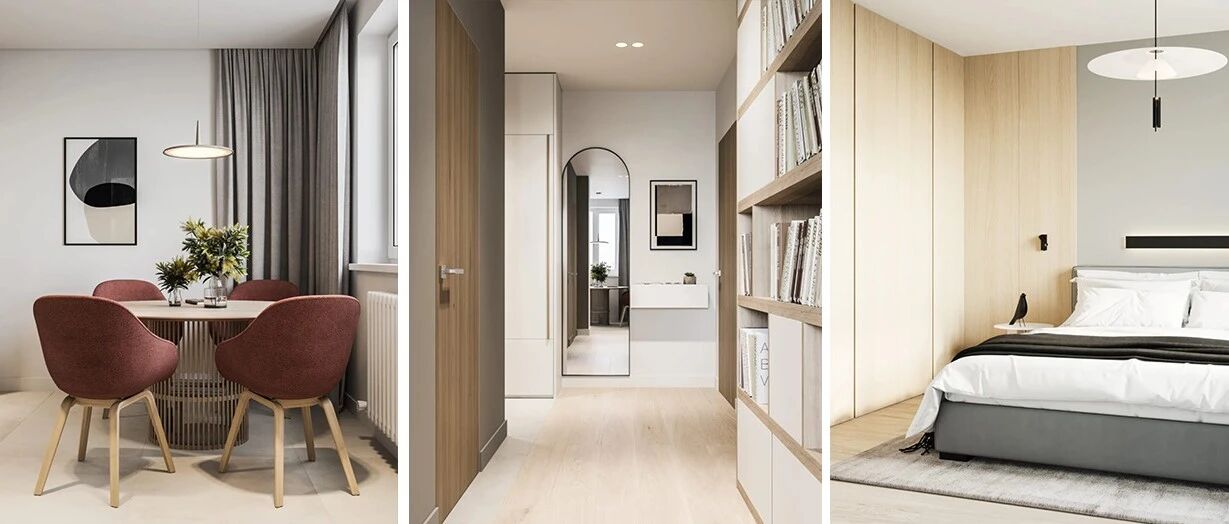 60㎡ 简约小家，卫生间还做干湿分离，这设计太赞了！