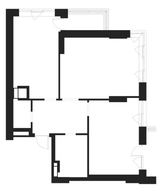 69㎡ 兩室一廳，北歐風讓小戶型住出大感覺！ 家居 第3張