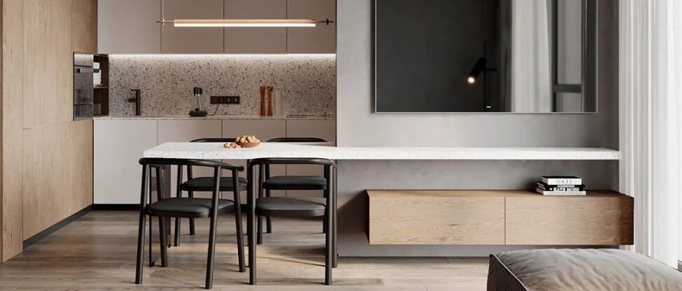 餐厅才不是「隐形空间」, 还能当吧台、变隔断、收纳储物！