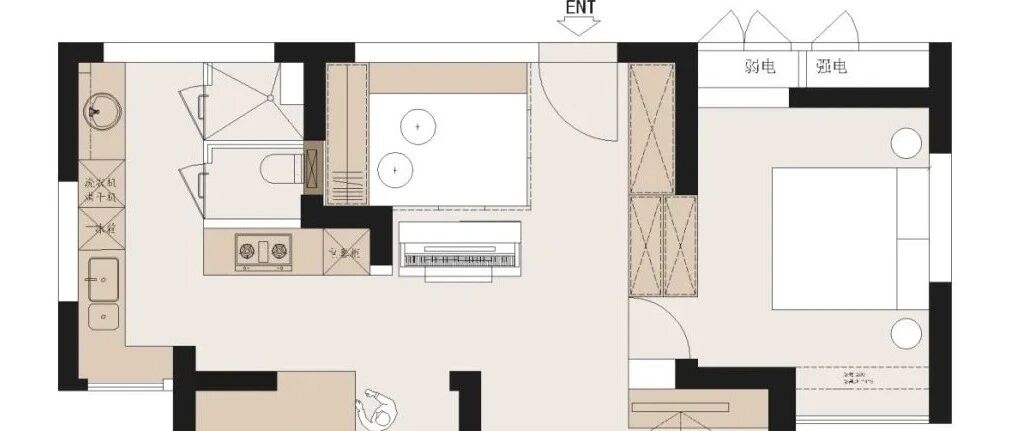 69㎡ 全局爆改两室两厅，不惊艳却很温馨！