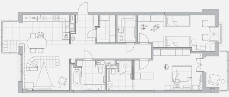 110㎡ 二居室，卧室这样布置实用又宽敞!