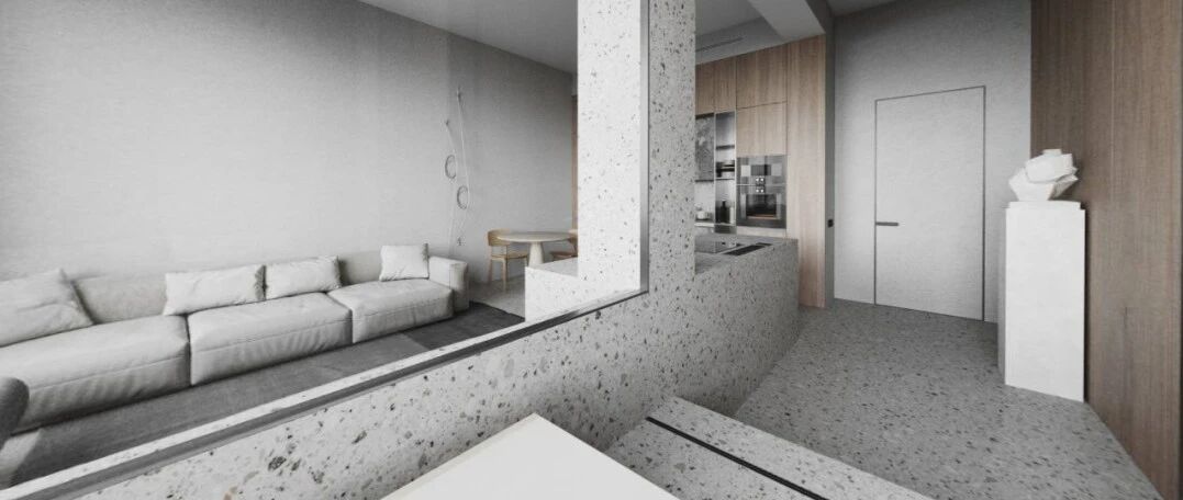 小户型高级灰，客厅、厨房这样设计更省空间！