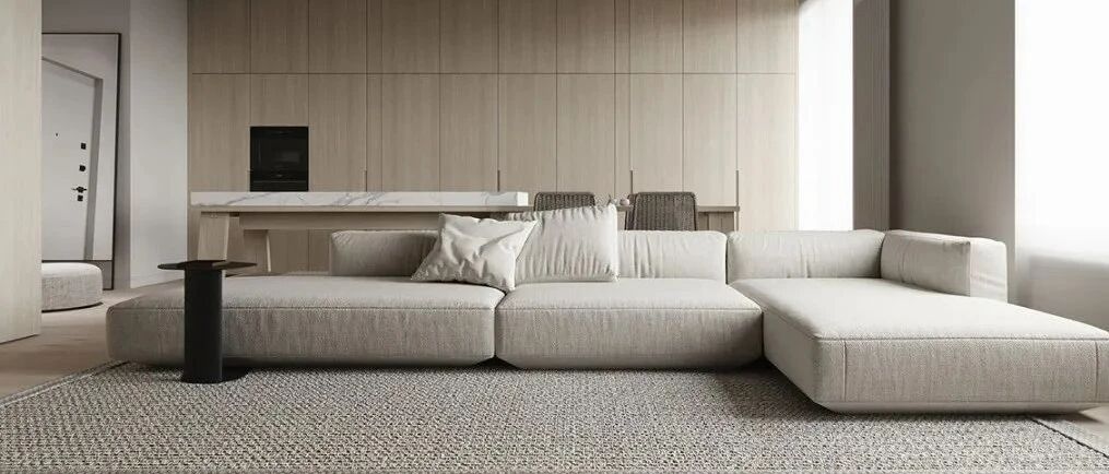 这个一室户巧用木饰面做背景，从玄关到卧室这设计太赞了!