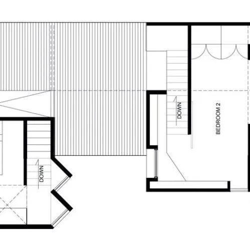 设计师自住小屋，用黑白材质「标注」出加建区