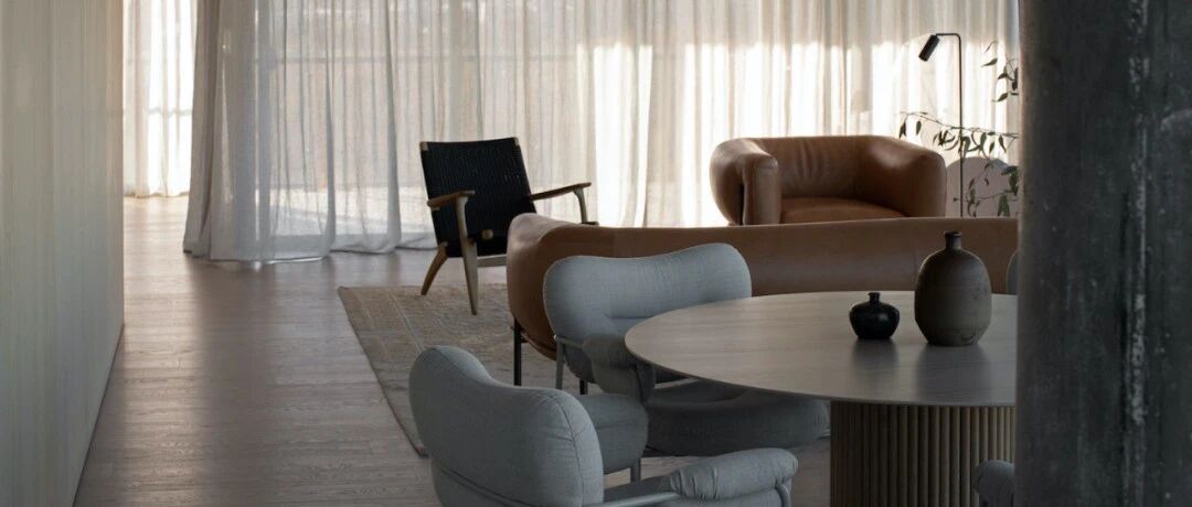 混凝土＋木饰面，墙面这样设计更有范