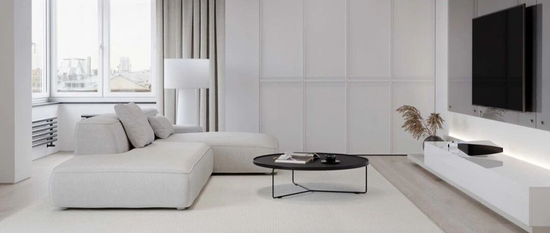 114㎡ 两房一厅两卫，极简白演绎别样高级感!