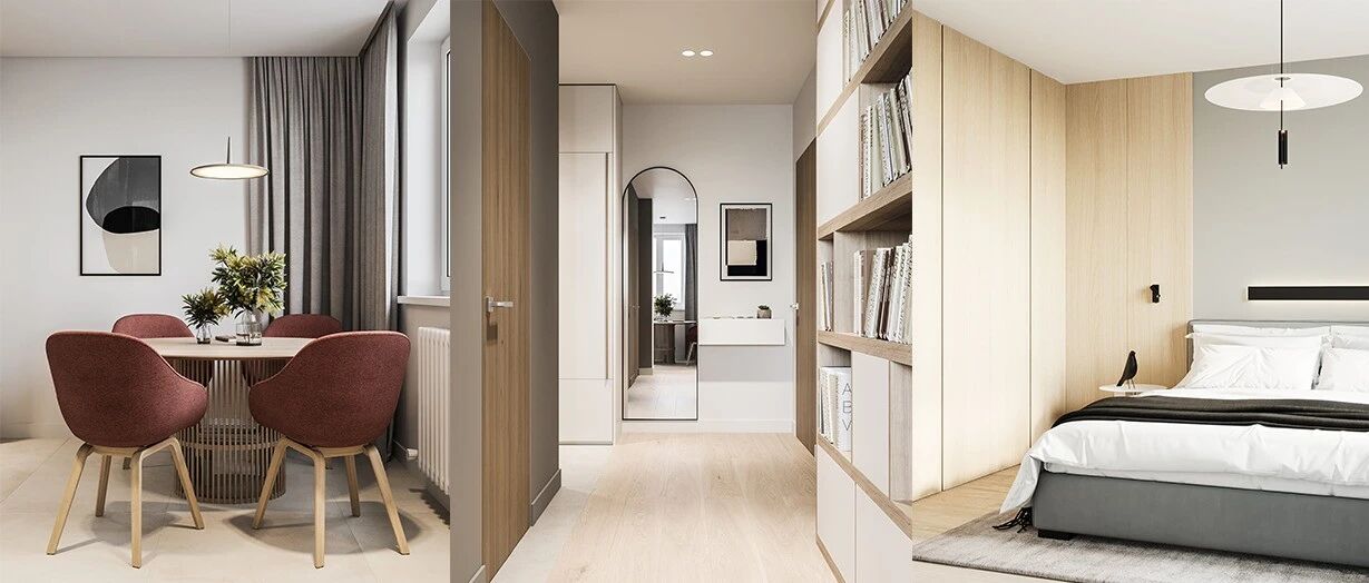 60㎡ 简约小家，卫生间还做干湿分离，这设计太赞了！