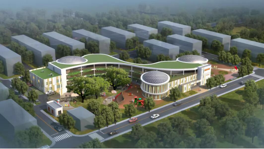 注意了银海幼儿园新建工程主体已结顶