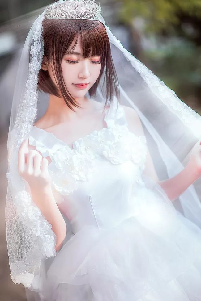 【COS】 路人女主的養成方法 加藤惠 婚紗 動漫 第7張