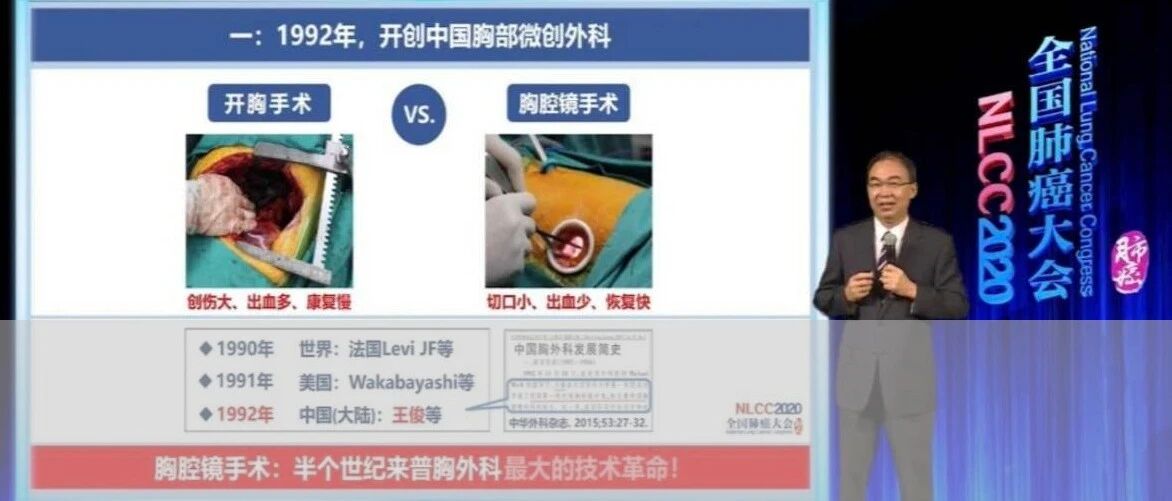 王俊院士：做好五件事，用创新推动肺癌的微创外科发展