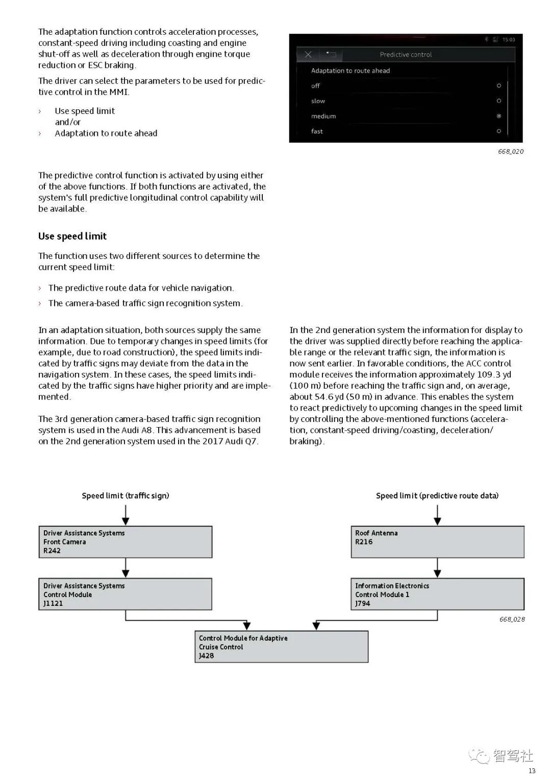 奥迪A8驾驶辅助系统的图16