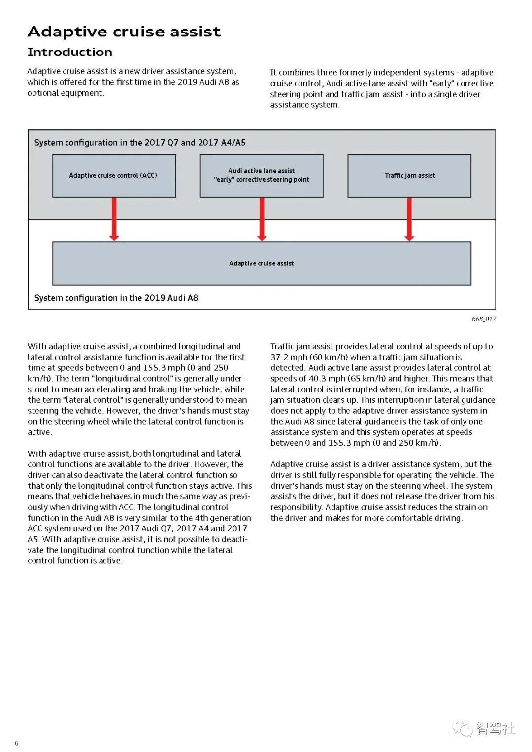 奥迪A8驾驶辅助系统的图9