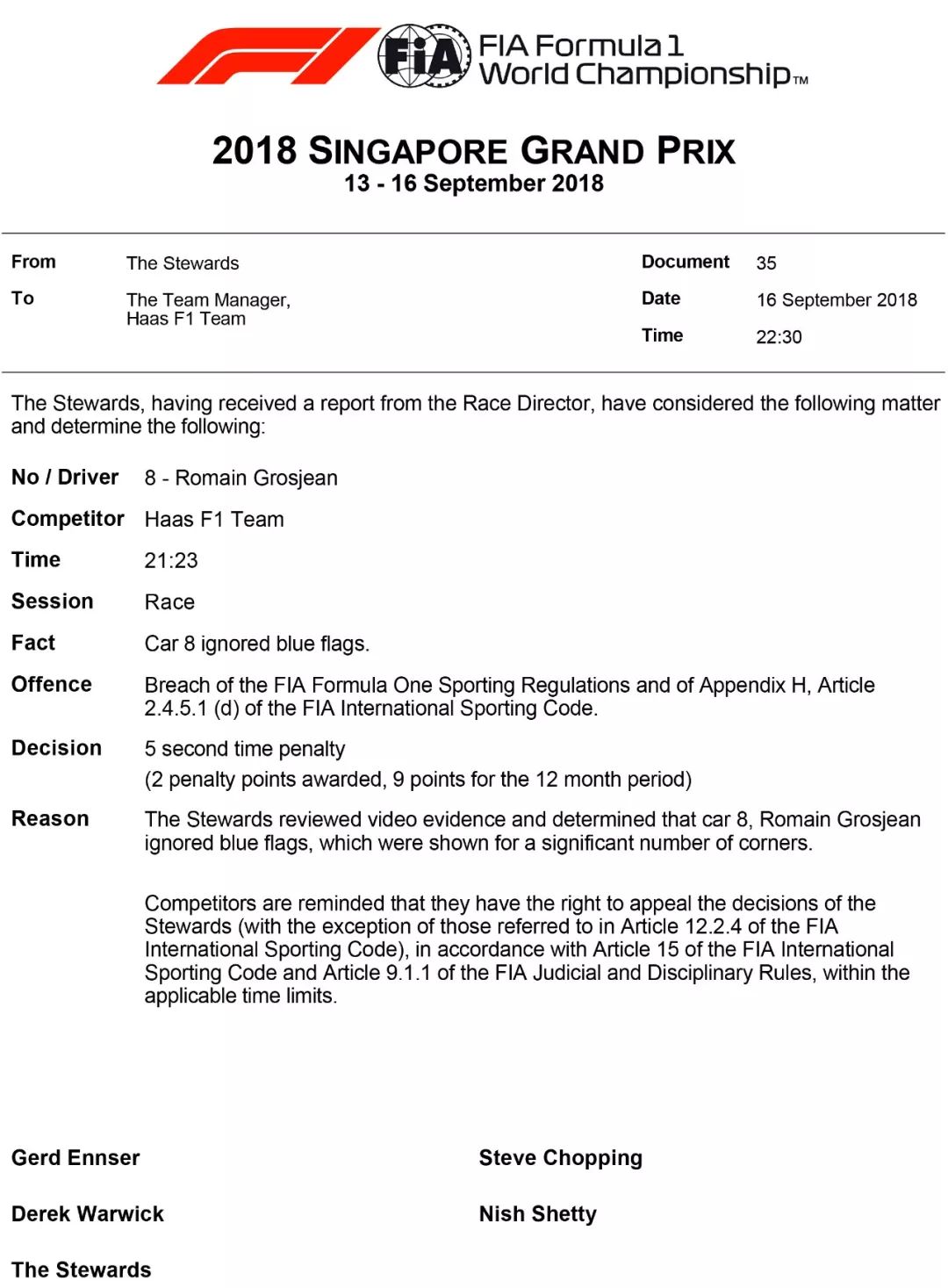 2018 F1新加坡站赛后数据分析(图8)