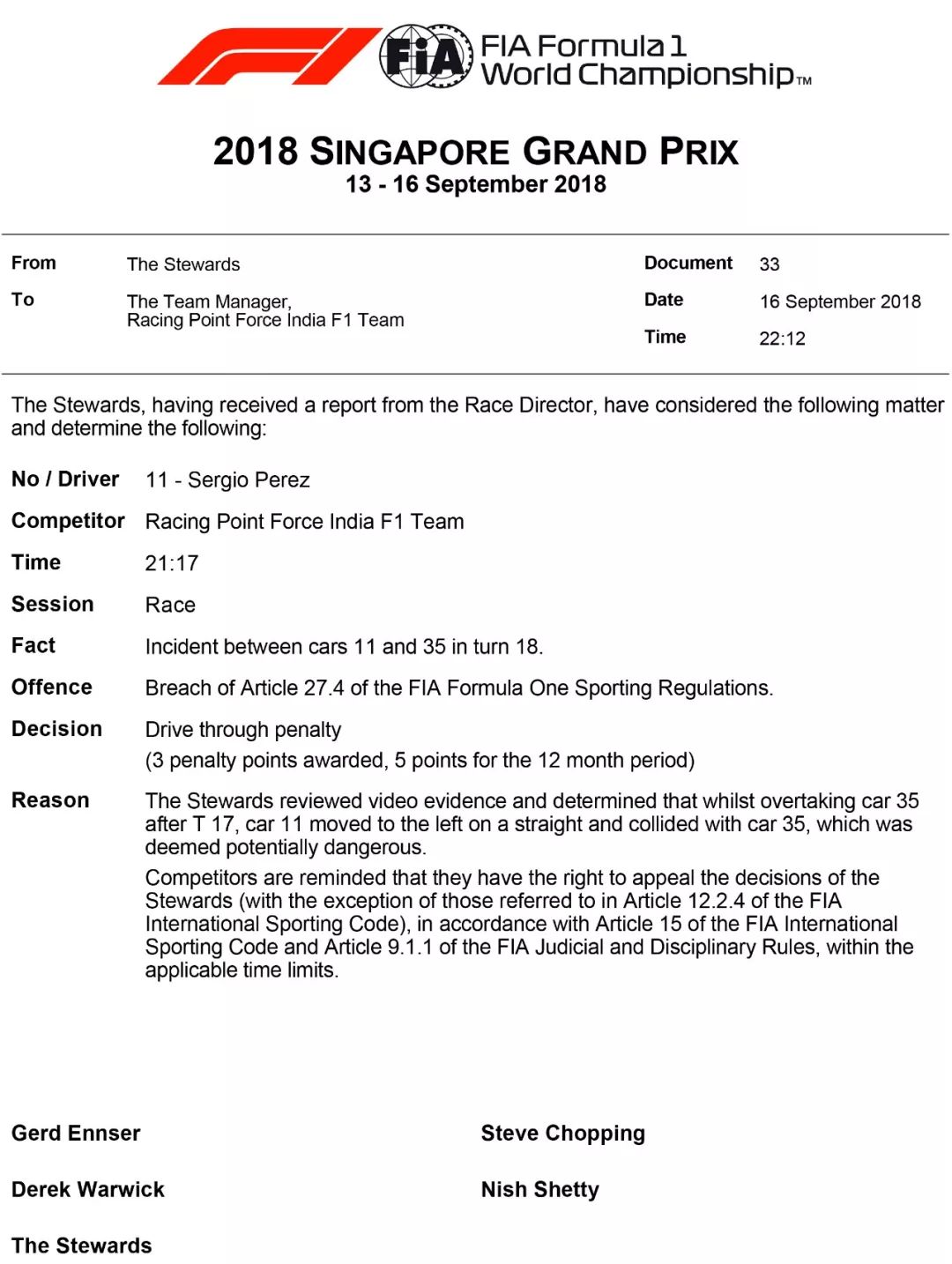 2018 F1新加坡站赛后数据分析(图6)