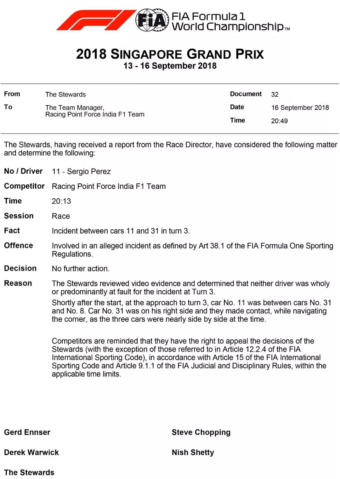 2018 F1新加坡站赛后数据分析(图5)