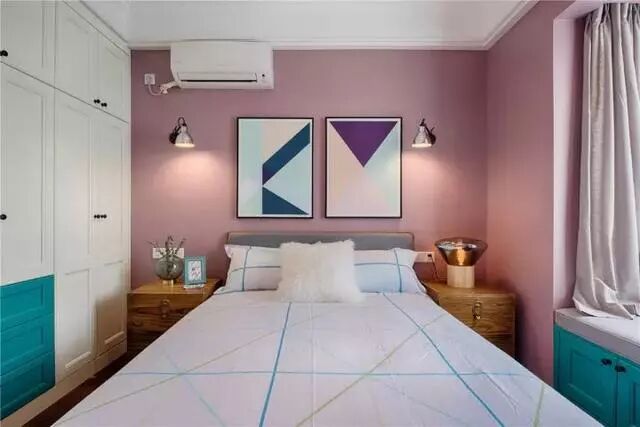 78平的小清新北欧风小户型，色彩搭配大胆而又舒适！