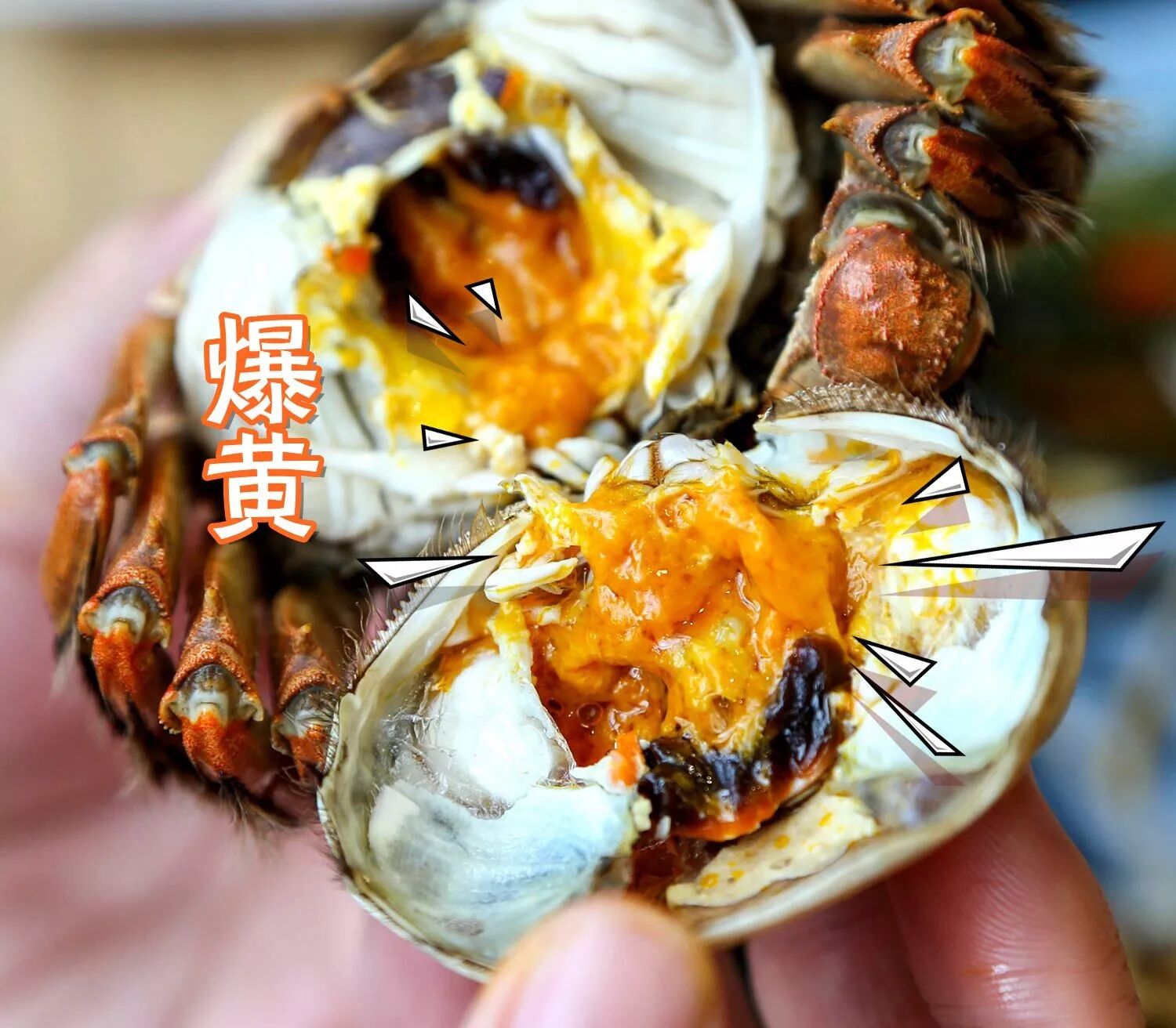 蟹黄带着黄油,轻轻吸一口在嘴里抿化,鲜甜味瞬间侵占整个口腔!