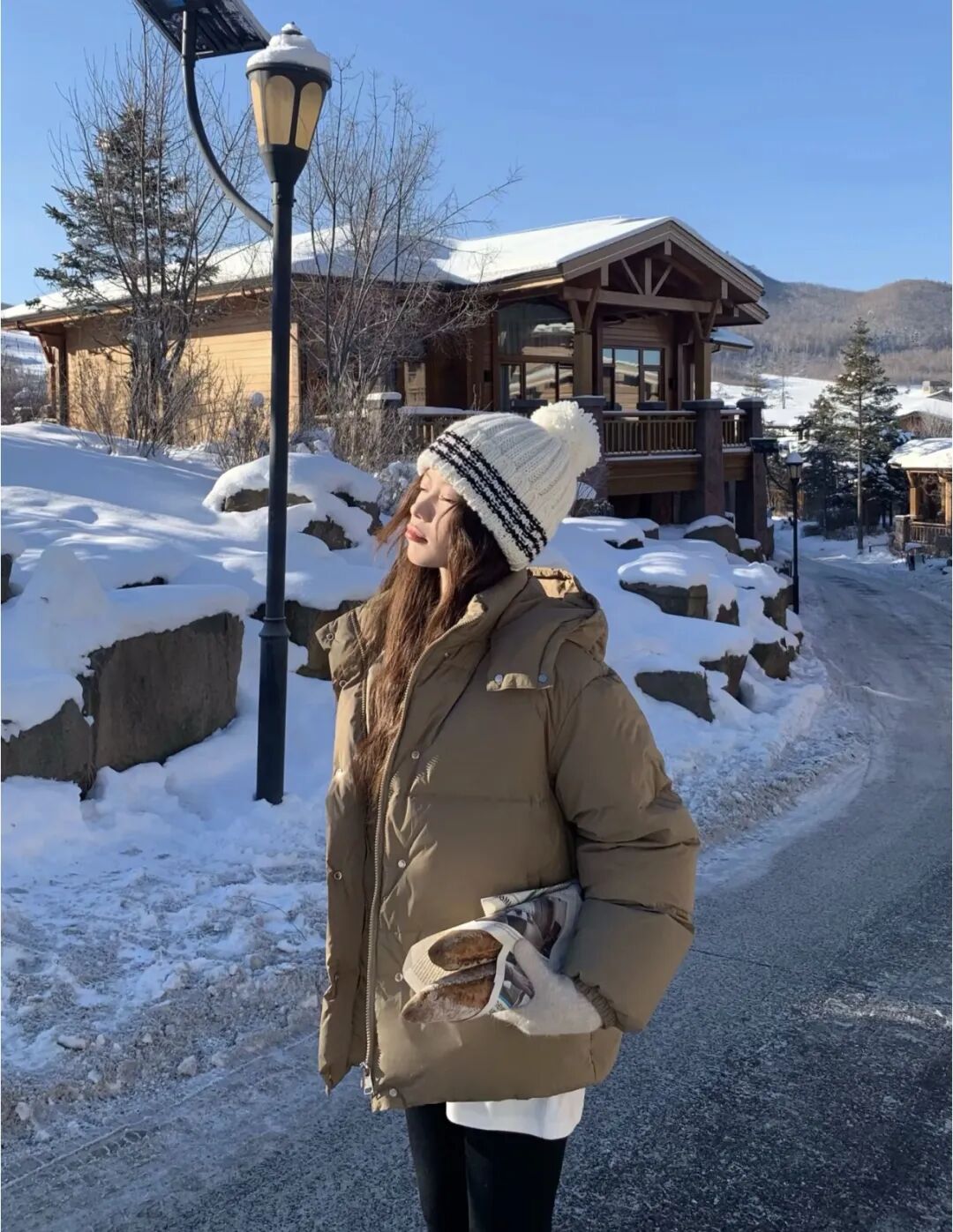 短款羽绒服的穿搭灵感