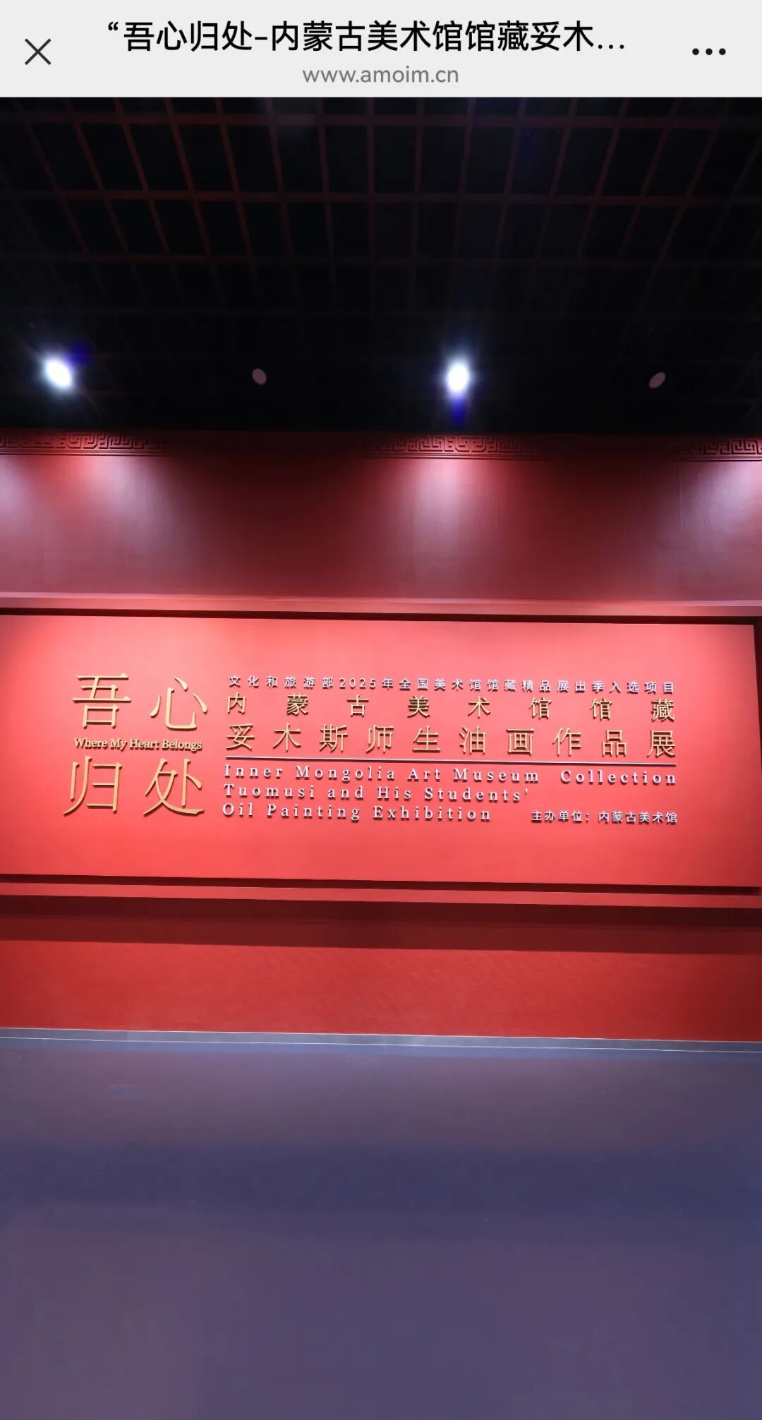 全景展厅正式上线！快来云端观看内蒙古美术馆馆藏妥木斯师生油画作品展 第5张