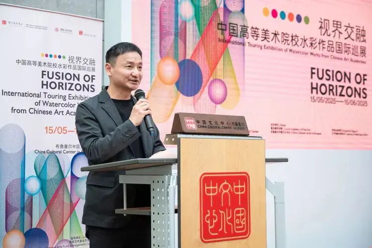 内蒙古画家作品亮相中国高等美术院校水彩作品国际巡展·比利时站 第12张