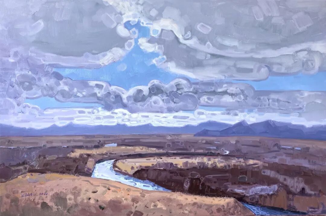 “让世界看见呼伦贝尔的美”油画作品展今日开展 第17张