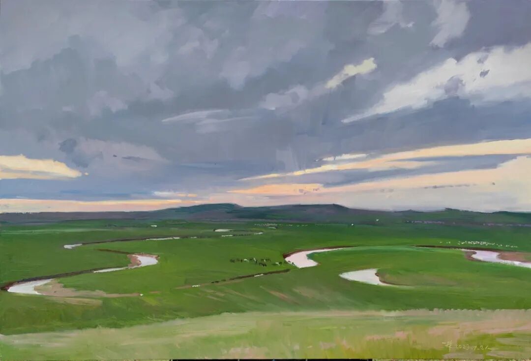 “让世界看见呼伦贝尔的美”油画作品展今日开展 第9张