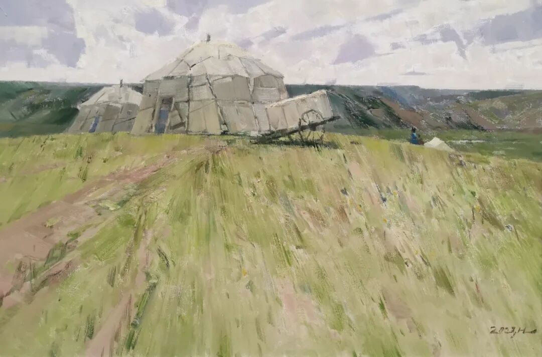 “让世界看见呼伦贝尔的美”油画作品展今日开展 第12张