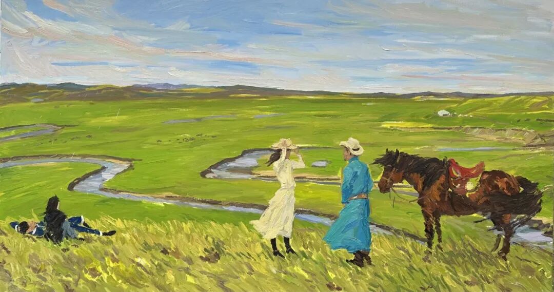 “让世界看见呼伦贝尔的美”油画作品展今日开展 第16张