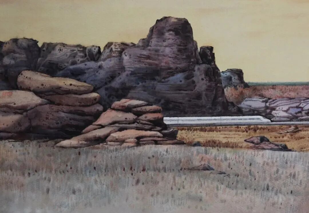 展讯｜“强基工程”——文艺助力基层精神文明建设行动第十三届“放歌草原·书写百姓”内蒙古风景画学会会员优秀作品巡展 第12张