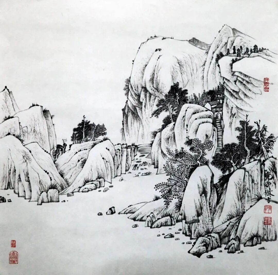 展讯｜“强基工程”——文艺助力基层精神文明建设行动第十三届“放歌草原·书写百姓”内蒙古风景画学会会员优秀作品巡展 第4张